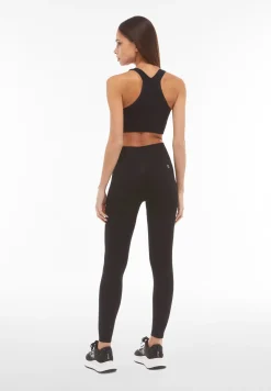 Freddy Leggings seamless vita alta 7/8 con dettagli in costina-Donna Padel|Pilates