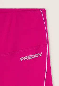 Freddy Leggings shorts Vita Alta con bordature a contrasto-Donna Padel|Pilates