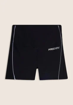 Freddy Leggings shorts Vita Alta con bordature a contrasto-Donna Padel|Pilates