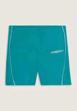 Freddy Leggings shorts Vita Alta con bordature a contrasto-Donna Padel|Pilates
