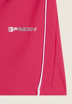 Freddy Leggings shorts Vita Alta con bordature a contrasto-Donna Padel|Pilates