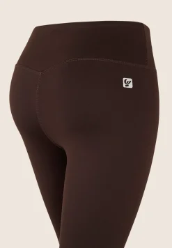Freddy Leggings Sportivi 7/8 Total Black con Vita Alta-Donna Leggings