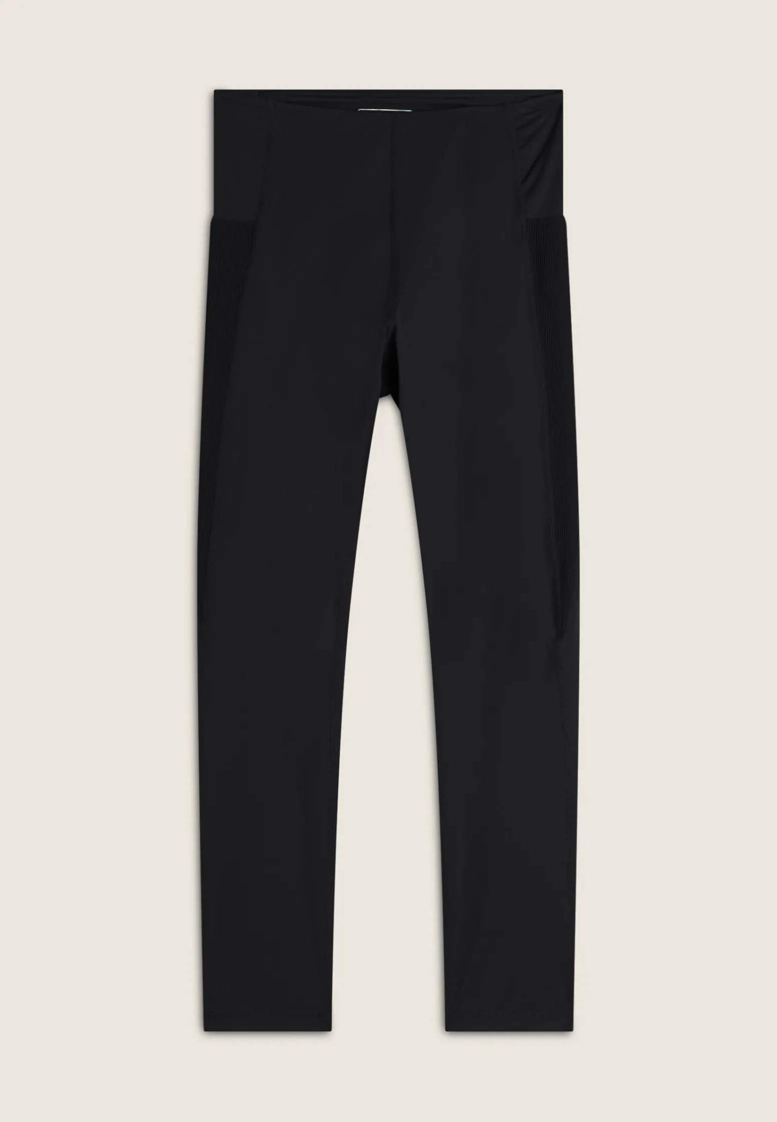 Freddy Leggings sportivi 7/8 vita alta con inserti in costina-Donna Padel|Pilates
