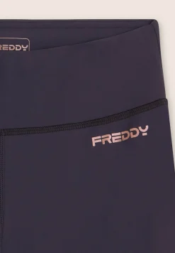 Freddy Leggings sportivi a zampa con vita alta e tasca interna-Donna Pilates|Fitness