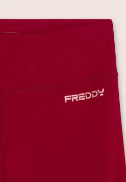 Freddy Leggings sportivi a zampa con vita alta e tasca interna-Donna Pilates|Fitness