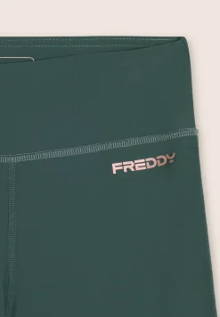 Freddy Leggings sportivi a zampa con vita alta e tasca interna-Donna Pilates|Fitness