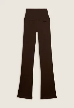 Freddy Leggings sportivi a zampa con vita altissima a costine-Donna Pilates|Yoga