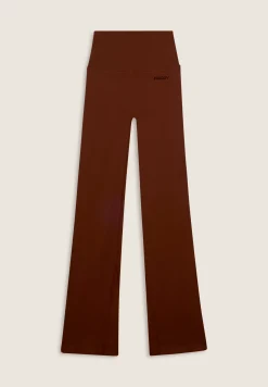 Freddy Leggings sportivi a zampa con vita altissima a costine-Donna Pilates|Yoga