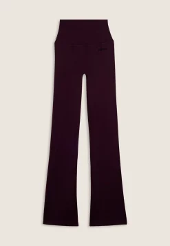 Freddy Leggings sportivi a zampa con vita altissima a costine-Donna Pilates|Yoga