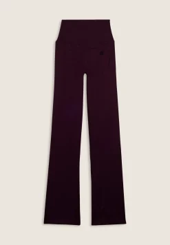 Freddy Leggings sportivi a zampa con vita altissima a costine-Donna Pilates|Yoga