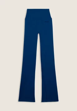 Freddy Leggings sportivi a zampa con vita altissima a costine-Donna Pilates|Yoga