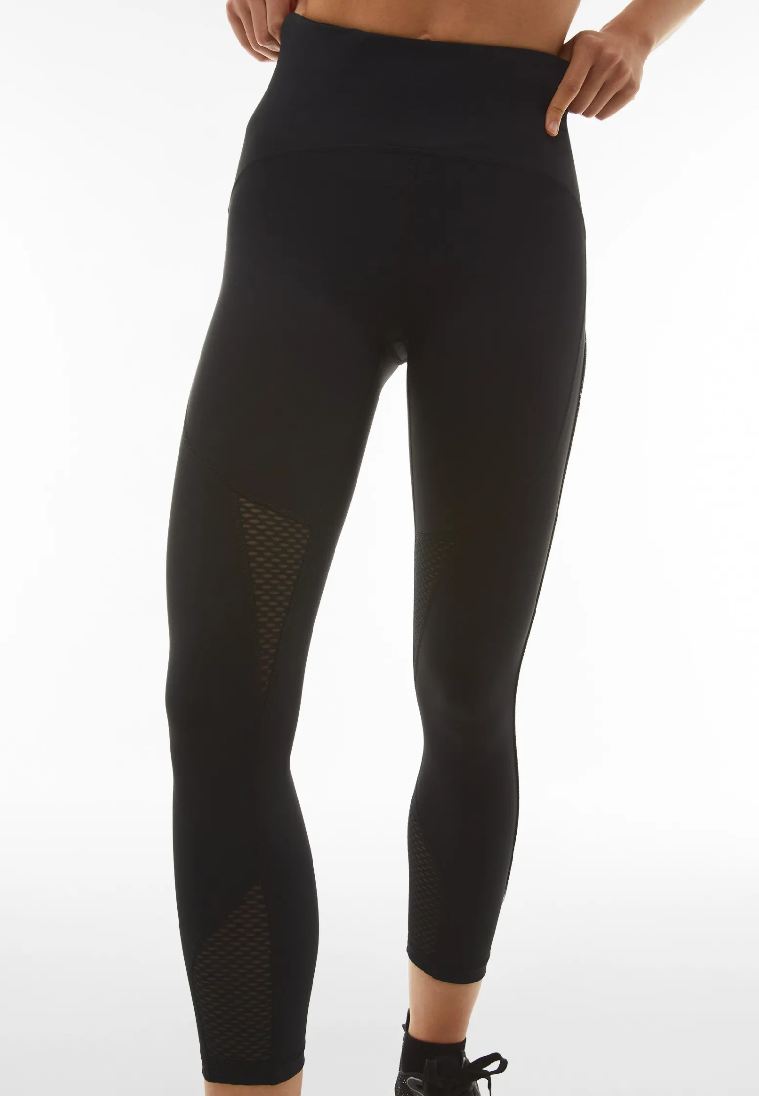 Freddy Leggings SuperFit 7/8 traspiranti inserti in mesh coprente-Donna Padel|Pilates