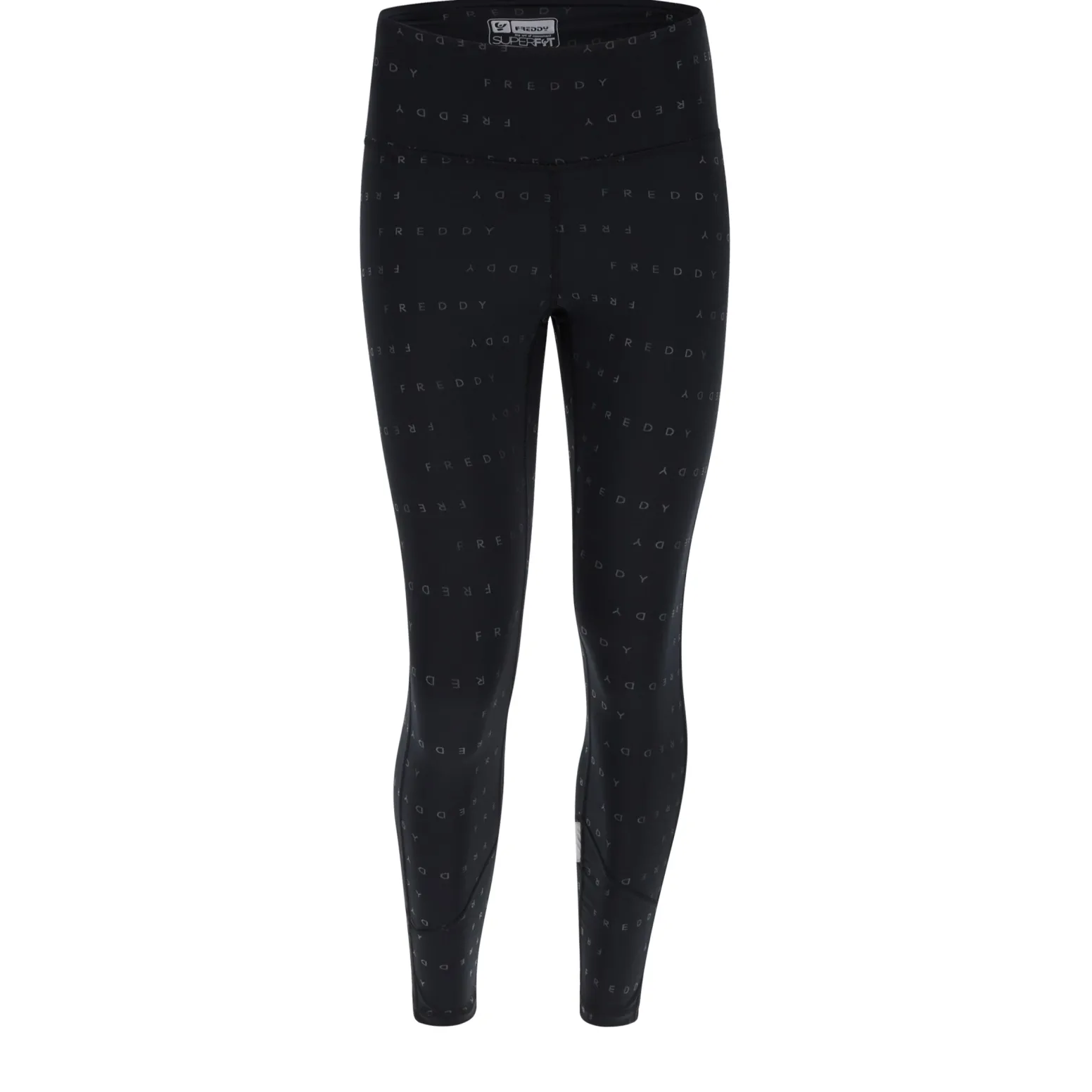 Freddy Leggings Superfit ecologici traspiranti logo all over-Donna Padel|Pilates
