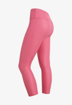 Freddy Leggings vita alta 7/8 in tessuto coated effetto pelle-Donna Fitness|Pilates