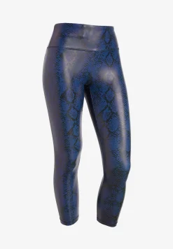 Freddy Leggings vita alta 7/8 in tessuto coated effetto snake-Donna Pilates|Fitness