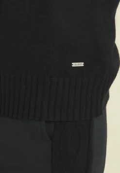 Freddy Maglia donna collo alto con treccia-Donna Felpe
