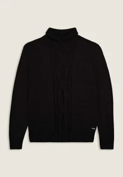 Freddy Maglia donna collo alto con treccia-Donna Felpe