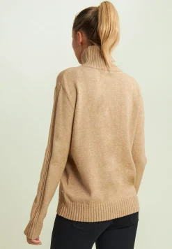Freddy Maglia donna collo alto con treccia-Donna Felpe