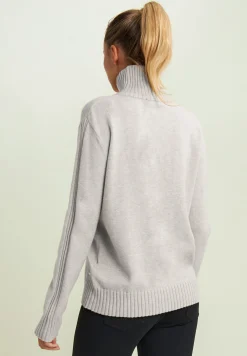 Freddy Maglia donna collo alto con treccia-Donna Felpe
