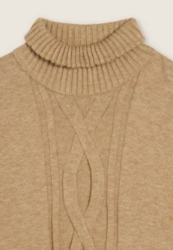 Freddy Maglia donna collo alto con treccia-Donna Felpe