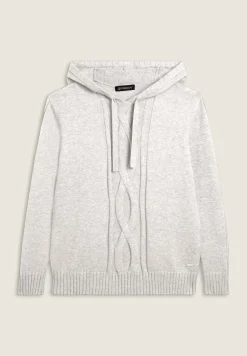Freddy Maglia donna con cappuccio e treccia frontale-Donna Felpe