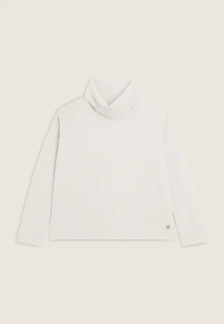 Freddy Maglia donna in felpa bonded a trecce con collo a tubo-Donna Felpe