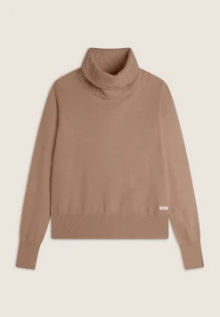 Freddy Maglia in tricot con collo alto lavorato a trecce-Donna Felpe