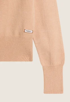Freddy Maglia in tricot con collo alto lavorato a trecce-Donna Felpe