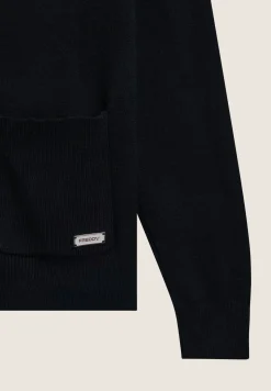 Freddy Maglia in tricot con collo alto, zip e tasche quadrate-Donna Felpe