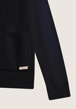 Freddy Maglia in tricot con zip e cappuccio lavorato a trecce-Donna Felpe