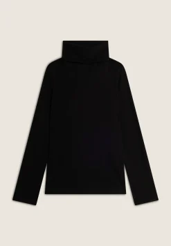 Freddy Maglia lupetto donna in jersey viscosa a costine-Donna T-shirts