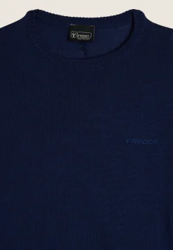 Freddy Maglione girocollo da uomo in lana 100%-Uomo Felpe