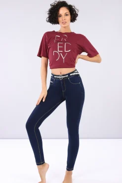 Freddy N.O.W.® Pants pantalone slim fit stile denim fondo stretto-Donna Jeans E Pantaloni|Tutti I Pantaloni