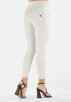 Freddy N.O.W.® vita super alta a incrocio in similpelle laminata-Donna Jeans E Pantaloni