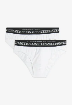 Freddy Pack 2 slip uomo con elastico jacquard logato a contrasto-Uomo Underwear
