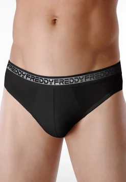 Freddy Pack 2 slip uomo con elastico jacquard logato a contrasto-Uomo Underwear