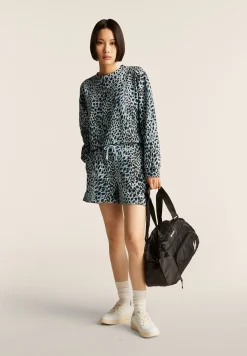 Freddy Pantaloncini animalier regular fit in french terry-Donna Shorts