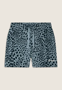 Freddy Pantaloncini animalier regular fit in french terry-Donna Shorts