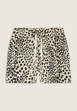 Freddy Pantaloncini animalier regular fit in french terry-Donna Shorts