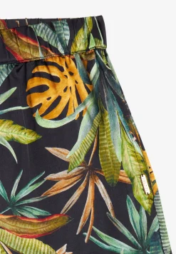 Freddy Pantaloncini donna in satin di viscosa a fantasia tropical-Donna Padel|Shorts