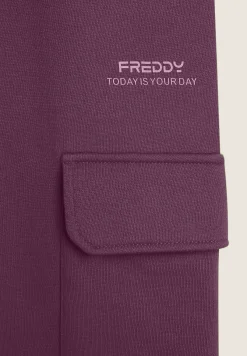 Freddy Pantalone cargo da donna comfort fit in felpa-Donna Pantaloni Cargo|Pantaloni Sportivi