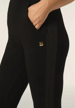 Freddy Pantalone donna in felpa viscosa con bande intrecciate-Donna Pantaloni Sportivi|Tutti I Pantaloni