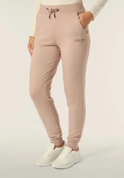 Freddy Pantalone Donna in Felpa Viscosa con Logo in Strass-Donna Ginnastica|Pantaloni Sportivi