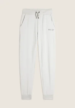 Freddy Pantalone Donna in Felpa Viscosa con Logo in Strass-Donna Ginnastica|Pantaloni Sportivi