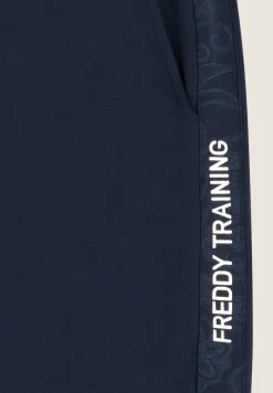 Freddy Pantalone donna in felpa garzata con bande fantasia paisley-Donna Ginnastica|Pantaloni Sportivi
