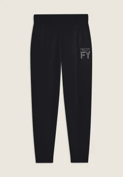 Freddy Pantalone donna in felpa di viscosa con elastico sul fondo-Donna Ginnastica|Pantaloni Sportivi