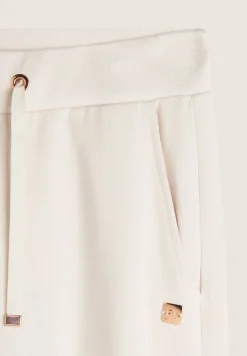 Freddy Pantalone donna in felpa di viscosa con vita in costina-Donna Pantaloni Sportivi|Tutti I Pantaloni