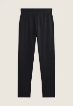 Freddy Pantalone donna in felpa con vita in costina e fondo dritto-Donna Ginnastica|Pantaloni Sportivi