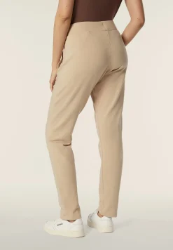Freddy Pantalone donna in felpa con vita in costina e fondo dritto-Donna Ginnastica|Pantaloni Sportivi