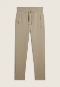 Freddy Pantalone donna in felpa con vita in costina e fondo dritto-Donna Ginnastica|Pantaloni Sportivi